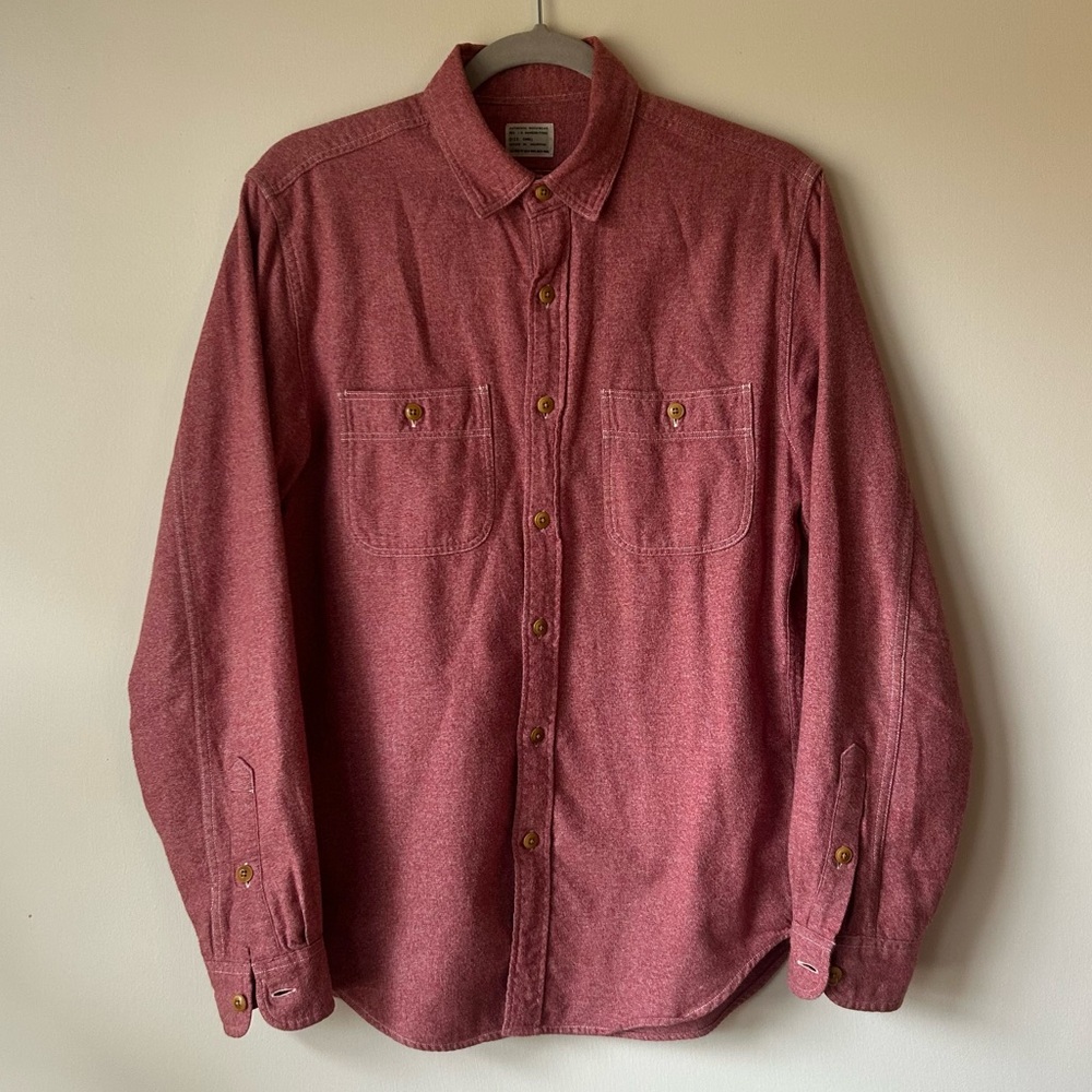 J.Crew - Men’s long sleeve cotton button down flannel
